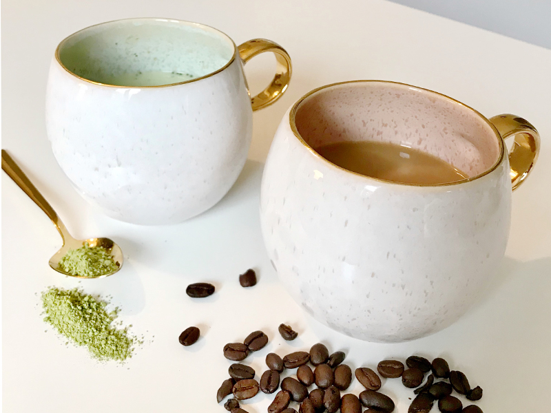 Alle Facts zu Kaffee & Matcha, wie gesund sind die Getränke, wieviel Koffein enthalten sie, wer macht das Rennen.
