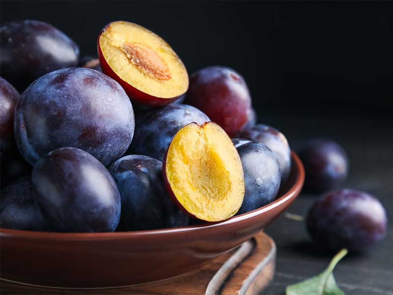 Pflaumen gehören zu den Früchten mit dem höchsten Antioxidantien-Gehalt.